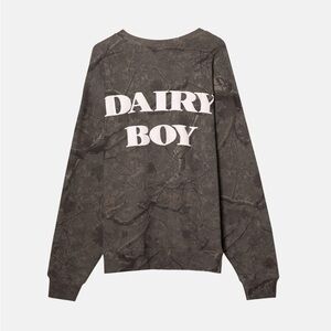 NWT Dairy Boy River Camo crewneck in pink